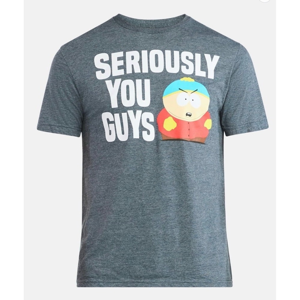 South Park Eric Cartman Seriously You Guys Graphic Tee Charcoal Heather Large